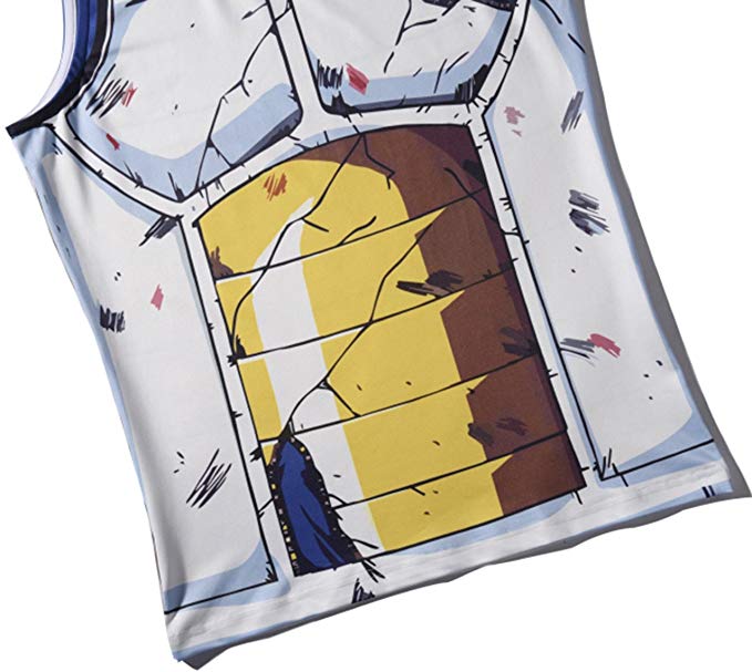 Vegeta Cell Battle Damaged Armour Tank Top