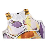 CosFitness Dragon Ball Gym Shirt, Super Saiyan God Vegeta Cosplay Training Tank Top for Men(Pro Series)
