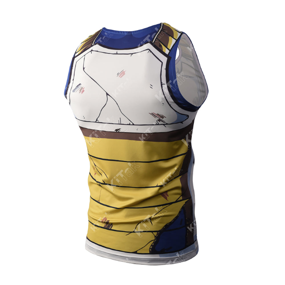 Vegeta Cell Battle Damaged Armour Tank Top