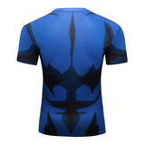 CosFitness MHA My Hero Academia Gym Shirts, Plus Ultra(Blue) Workout T Shirt for Men(Lite Series)