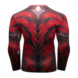 CosFitness Attack on Titan Gym Shirt, Colossal Titan 2.0 Workout Long Sleeve T Shirt for Men(Lite Series)