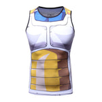 CosFitness Dragon Ball Gym Shirts, Vegeta Cell Cosplay Training Tank Top for Men(Lite Series)