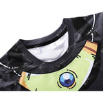 CosFitness Dragon Ball Gym Shirt, ONYX Broly Black Training T Shirt for Men(Pro Series)