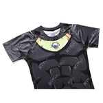 CosFitness Dragon Ball Gym Shirt, ONYX Broly Black Training T Shirt for Men(Pro Series)