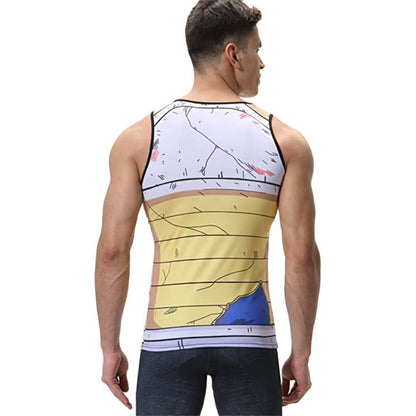 Vegeta Cell Battle Damaged Armour Tank Top