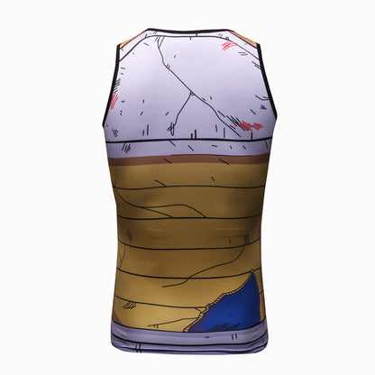 Vegeta Cell Battle Damaged Armour Tank Top