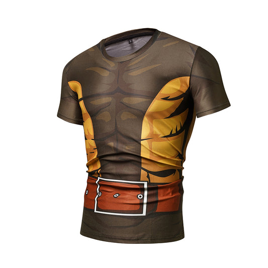 Brown-Ochre Wolverine suit T-shirt(Color Scheme 1)