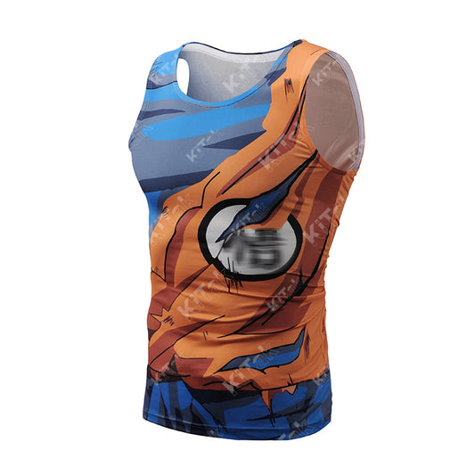 Battle Damaged Goku Tank Top