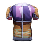 CosFitness Dragon Ball Gym Shirts, Frieza 1st Form(Resurrection F) Cosplay Training T Shirt for Men(Lite Series)