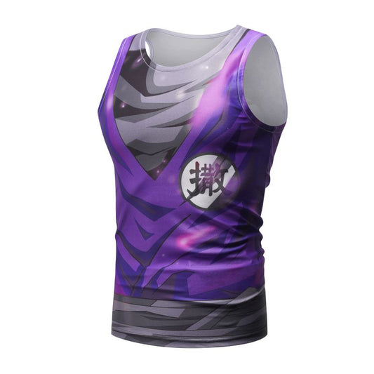 Goku Black Super Saiyan Purple Form feat. Sai Kanji Color Scheme Tank Top