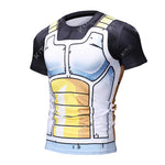 CosFitness Dragon Ball Gym Shirt, ONYX Vegeta Cell Training T Shirt for Men(Pro Series)