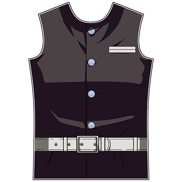 CosFitness Demon Slayer: Kimetsu no Yaiba Tanjiro Kamado Uniform T-shirt