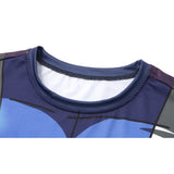 CosFitness MHA My Hero Academia Gym Shirts, UA Uniform Full Cowling Workout Long Sleeve T Shirt for Men(Lite Series)