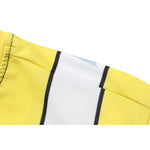 CosFitness MHA My Hero Academia Gym Shirts, UA Uniform(Yellow) Workout Long Sleeve T Shirt for Men(Lite Series)