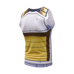 CosFitness Dragon Ball Gym Shirt, Vegeta Cell Armour Cosplay Training Tank Top for Men(Pro Series)