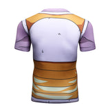 CosFitness Dragon Ball Gym Shirts, Vegeta Resurrection F Cosplay Training T Shirt for Men(Lite Series)