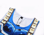 CosFitness Dragon Ball Gym Shirt, Vegeta SSB Limit Breaker Cosplay Training Tank Top for Men(Pro Series)