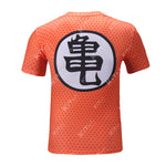 CosFitness Dragon Ball Gym Shirt, Roshi's kanji Training T Shirt for Men(Pro Series)