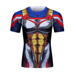 CosFitness Dragon Ball Gym Shirts, All Mighty Vegeta Fitness T Shirt for Men(Lite Series)