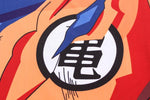 CosFitness Dragon Ball Gym Shirts, Battle Damaged Son Goku Roshi's Kanji Cosplay Training T Shirt for Men(Lite Series)