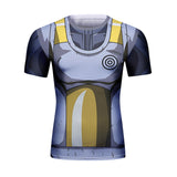 CosFitness Dragon Ball Gym Shirts, Capsule Vegeta Fitness T Shirt for Men(Lite Series)