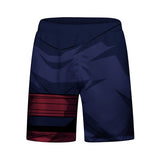 CosFitness Naruto Gym Shorts, Kakashi 2.0(Lightning) Workout Short Pant for Men(Lite Series)