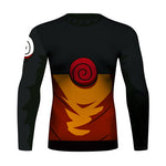 CosFitness Naruto Gym Shirt, Naruto 2.0 Training Long Sleeve T Shirt for Men(Lite Series)