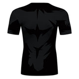 CosFitness Naruto Gym Shirt, ONYX Rock Lee Training T Shirt for Men(Lite Series)