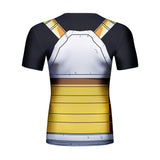 CosFitness Dragon Ball Gym Shirts, ONYX Vegeta Cell Armour Fitness T Shirt for Men(Lite Series)