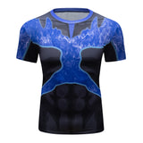 CosFitness MHA My Hero Academia Gym Shirts, ONYX Endeavor Workout T Shirt for Men(Lite Series)