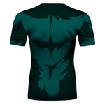 CosFitness Naruto Gym Shirt, Rock Lee Training T Shirt for Men(Lite Series)