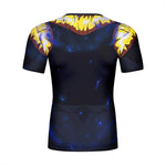 CosFitness Dragon Ball Gym Shirts, SSB ONYX Gogeta Fitness T Shirt for Men(Lite Series)