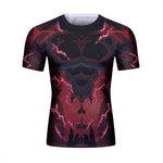 CosFitness Dragon Ball Gym Shirts, SSJ4 Limit Breaker ONYX Vegeta Fitness T Shirt for Men(Lite Series)