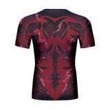 CosFitness Dragon Ball Gym Shirts, SSJ4 Limit Breaker ONYX Vegeta Fitness T Shirt for Men(Lite Series)