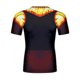 CosFitness Dragon Ball Gym Shirts, SSJ4 ONYX Gogeta Fitness T Shirt for Men(Lite Series)