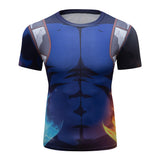CosFitness MHA My Hero Academia Gym Shirts, Todoroki Workout T Shirt for Men(Lite Series)