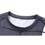 CosFitness MHA My Hero Academia Gym Shirts, UA Uniform(Grey) Workout T Shirt for Men(Lite Series)