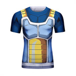 CosFitness Dragon Ball Gym Shirts, Vegeta 2k18 Armour Fitness T Shirt for Men(Lite Series)
