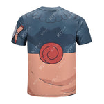 CosFitness Naruto Gym Shirt, Naruto Cosplay Training T Shirt for Men(Pro Series)