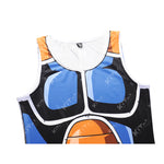 CosFitness Dragon Ball Gym Shirt, Raditz Cosplay Training Tank Top for Men(Pro Series)